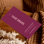 Neutraal Mulberry & Roze Kledinglabel Hang Label Visitekaartje