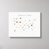 Neutraal nationaal park Woodland Nursery Canvas Afdruk (Voorkant)