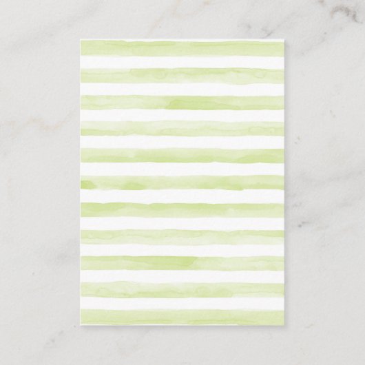 Neutraal Oerwoud Dieren Baby shower Dierriene Raff Informatiekaartje (Achterkant)