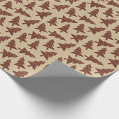 Neutraal omslagpapier voor de moderne kerstboom cadeaupapier (Hoek)