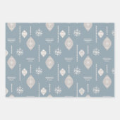 Neutraal palat Bauble and Kerststerren Inpakpapier Vel (Voorkant 2)