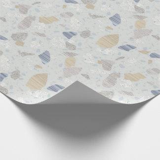 Neutraal papier met terrazzo tegelafdruk