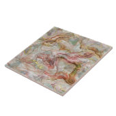 Neutraal patroon home decor tegeltje (Zijkant)