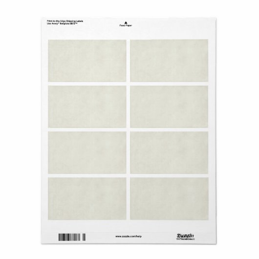 neutraal perkamentpapier Sjabloon Antiek Etiket (Full Sheet)