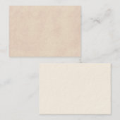  neutraal perkamentpapier Sjabloon blanco Visitekaartje (Voorkant / Achterkant)