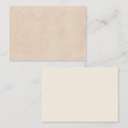  neutraal perkamentpapier Sjabloon blanco Visitekaartje (Voorkant / Achterkant)