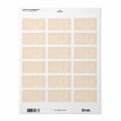 neutraal perkamentpapiertemperatuur voor beige An Etiket (Full Sheet)