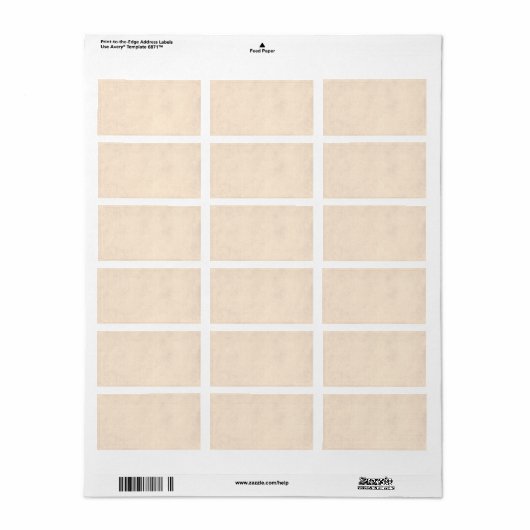 neutraal perkamentpapiertemperatuur voor beige An Etiket (Full Sheet)