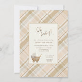 Neutraal Plaid baby koets Kaart (Voorkant)