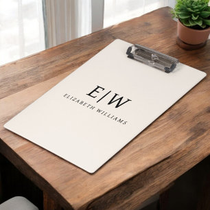 Neutraal Professioneel Eenvoudig Monogram Minimali Klembord