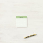 Neutraal Raster Bullet Journal Stijl Te Doen Salie Post-it® Notes (Op bureau)