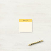 Neutraal Raster Bullet Journal Stijl To Do Amber Post-it® Notes (Op bureau)
