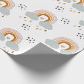 Neutraal regenboogpapier voor Baby showers Cadeaupapier (Hoek)