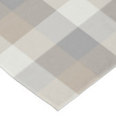 Neutraal Rustic Tan Grey Ivory Pset Tafelkleed (Gekanteld)