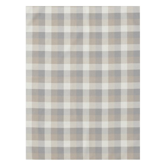 Neutraal Rustic Tan Grey Ivory Pset Tafelkleed (Voorkant)