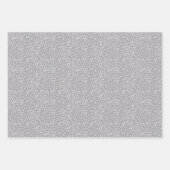 Neutraal Sage Groen Beige Grijs Abstract Patroon Inpakpapier Vel (Voorkant 3)