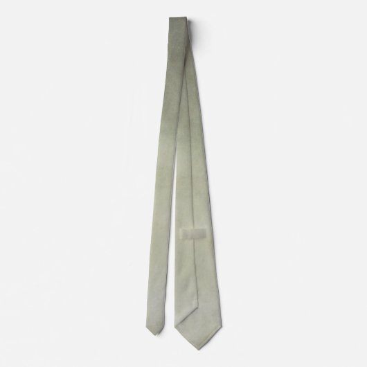 Neutraal Saliegroen en Greige Getextureerde Heren- Stropdas (Achterkant)