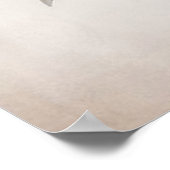 Neutraal Scandinavisch bloemenboeket kunstpatroon Poster (Hoek)