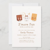 Neutraal Schattige Whimsical S'more Fun Baby showe Kaart (Voorkant)