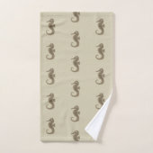 Neutraal Seahorse Bad Handdoek (Handdoek)