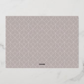 Neutraal | Sneeuwvlok 4 Foto Collage Folie Feestdagenkaart (Achterkant)