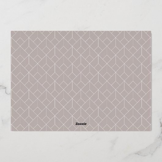 Neutraal | Sneeuwvlok 4 Foto Collage Folie Feestdagenkaart (Achterkant)