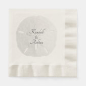 Neutraal strand zandband volgens concept servet (Voorkant)