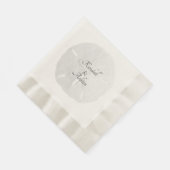 Neutraal strand zandband volgens concept servet (Hoek)