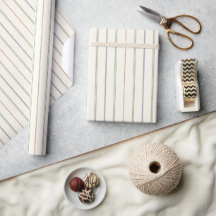 Neutraal streeppatroon Boho aardse minimale modern Cadeaupapier