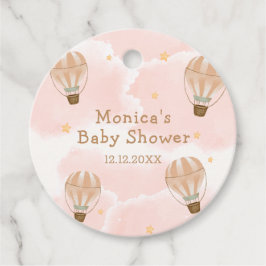 Neutraal Sweet Cloud Hete Luchtballon Baby shower Bedankjes Labels