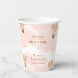 Neutraal Sweet Cloud Hete Luchtballon Baby shower Papieren Bekers
