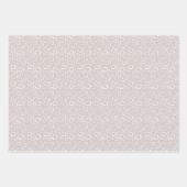 Neutraal Taupe Ivoor Abstract Elegant Patroon Inpakpapier Vel (Voorkant)