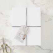 Neutraal Teddy Bear Hot Air Ballon Baby shower Cadeaulabel (Met Touw)