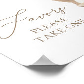 Neutraal teddybeer ballon Baby shower gunsten teke Poster (Hoek)