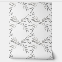 Neutraal Trellis botanisch patroon