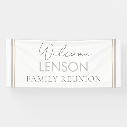 Neutraal, Trendy Family Reunion banner (Horizontaal)