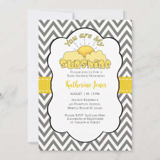 Neutraal U bent mijn Sunshine Baby shower Uitnodig Kaart