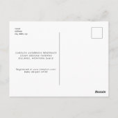 Neutraal Ultrasound Baby shower Invitation Briefka Briefkaart (Achterkant)