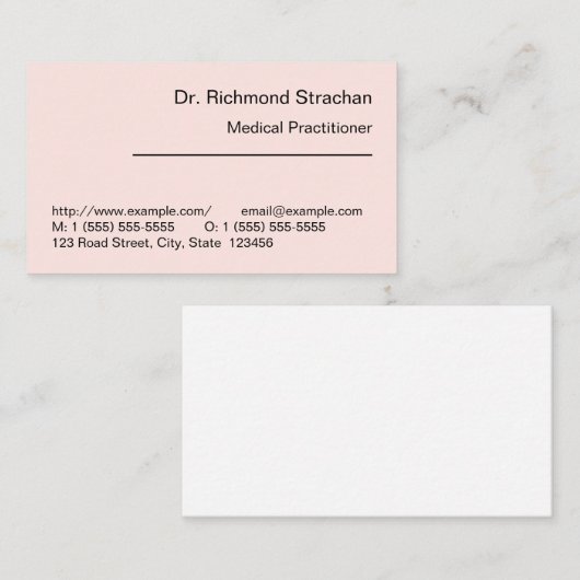 Neutraal, Visitekaartje van de Specialist van de G (Voorkant / Achterkant)