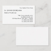 Neutraal Visitekaartje voor zorgverlener (Voorkant / Achterkant)