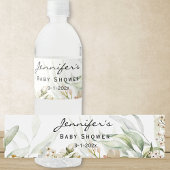 Neutraal Waterverf Stilleven Bloemen Waterfles Etiket