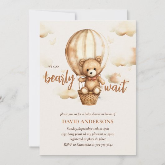 Neutraal We kunnen nauwelijks wachten Kaart (Voorkant)