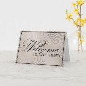 Neutraal Welkom bij het Team Nieuwe Medewerker Kaart (Gele Bloem)