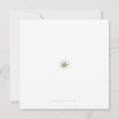 Neutraal Wildflower Bloemen Baby shower Kaart (Achterkant)