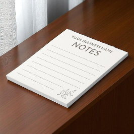 Neutraal Zakelijk Minimalistisch Eenvoudig Botanis Notitieblok