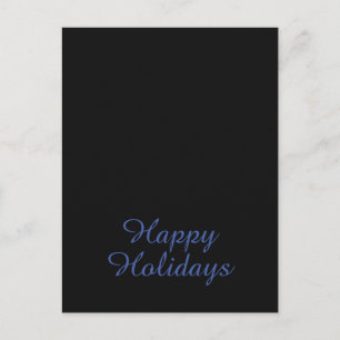 Neutraal Zwart & Blauw Eenvoudig Elegant Prettige Briefkaart