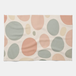 Neutral Abstract Organic Shapes Modern Theedoek