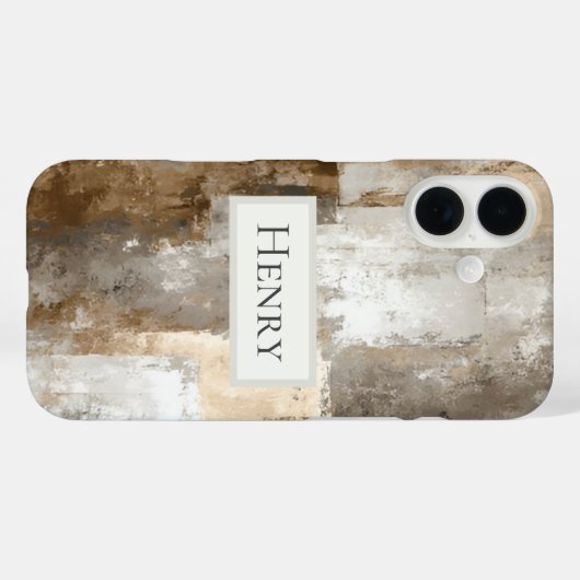 Neutral Abstract Paint Case-Mate iPhone Case (Achterkant (horizontaal))