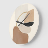 Neutral Abstract Shapes | Minimal Modern Fine Art  Grote Klok (Hoek)