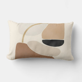 Neutral Abstract Shapes | Minimal Modern Fine Art  Kussen